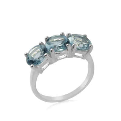 Blauwe Topaas Ring model R7-017